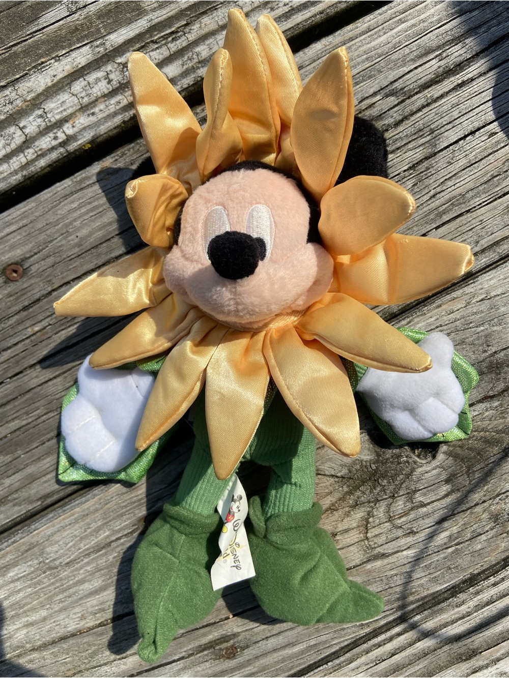 Disney Plush in Yellow & Green Floral Costume